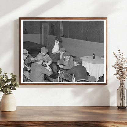 Card Game in 1937 Montana Saloon Plentywood - Available at KNOWOL