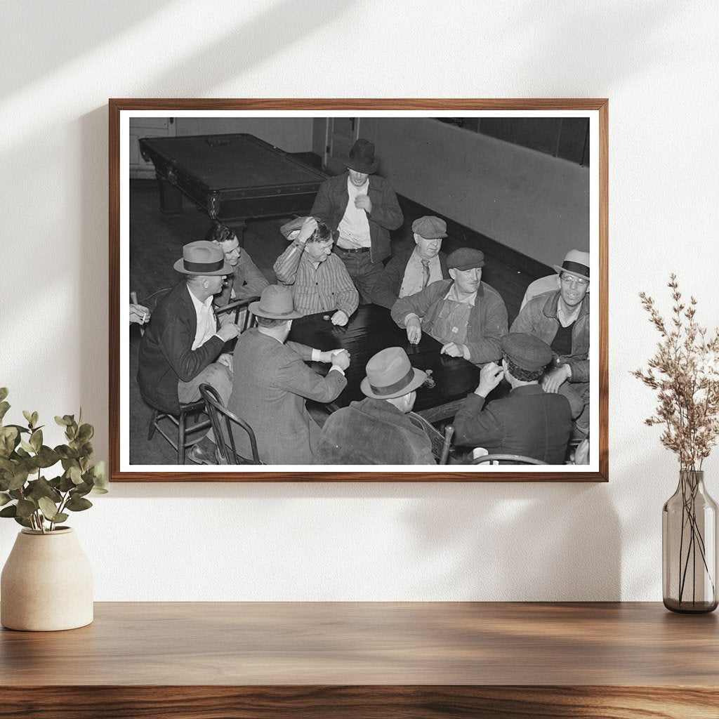 Card Game in Saloon Plentywood Montana November 1937 - Available at KNOWOL