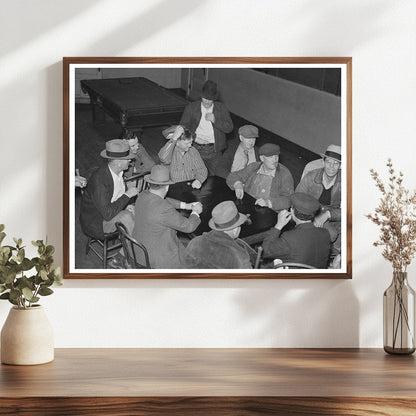 Card Game in Saloon Plentywood Montana November 1937 - Available at KNOWOL