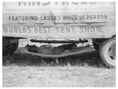 Carnival Employee in Hammock Sikeston Missouri 1938 - Available at KNOWOL