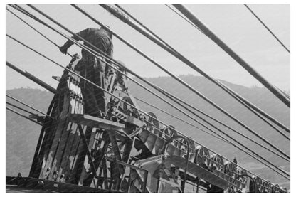 Carriages Delivering Materials at Shasta Dam December 1941 - Available at KNOWOL