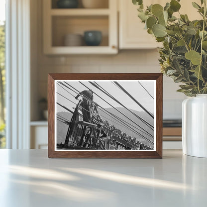Carriages Delivering Materials at Shasta Dam December 1941 - Available at KNOWOL