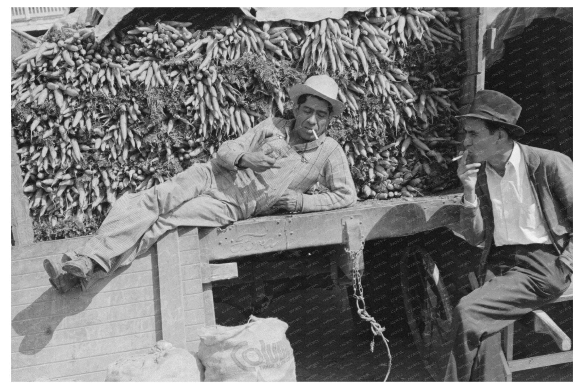 Carrot Peddler at San Antonio Market March 1939 - Available at KNOWOL