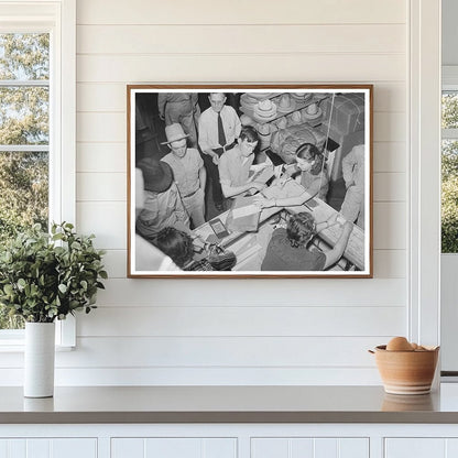 Cashiers Desk in San Augustine Texas April 1939 - Available at KNOWOL