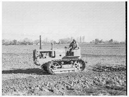 Caterpillar Diesel Tractor in San Joaquin Valley 1939 - Available at KNOWOL