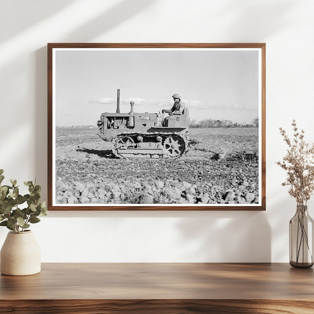 Caterpillar Diesel Tractor in San Joaquin Valley 1939 - Available at KNOWOL