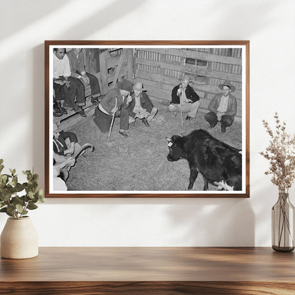 Cattle Auction in San Augustine Texas April 1939 - Available at KNOWOL
