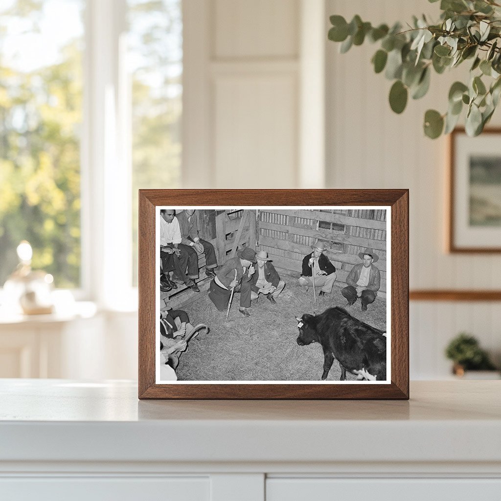 Cattle Auction in San Augustine Texas April 1939 - Available at KNOWOL