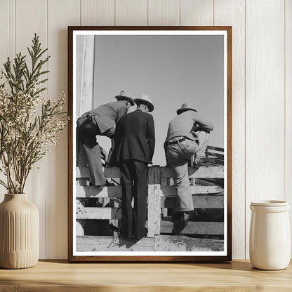 Cattlemen at San Angelo Stockyards November 1939 - Available at KNOWOL