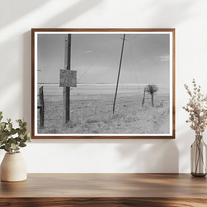 Caution Matches and Cigarettes Sign Marfa Texas 1939 - Available at KNOWOL