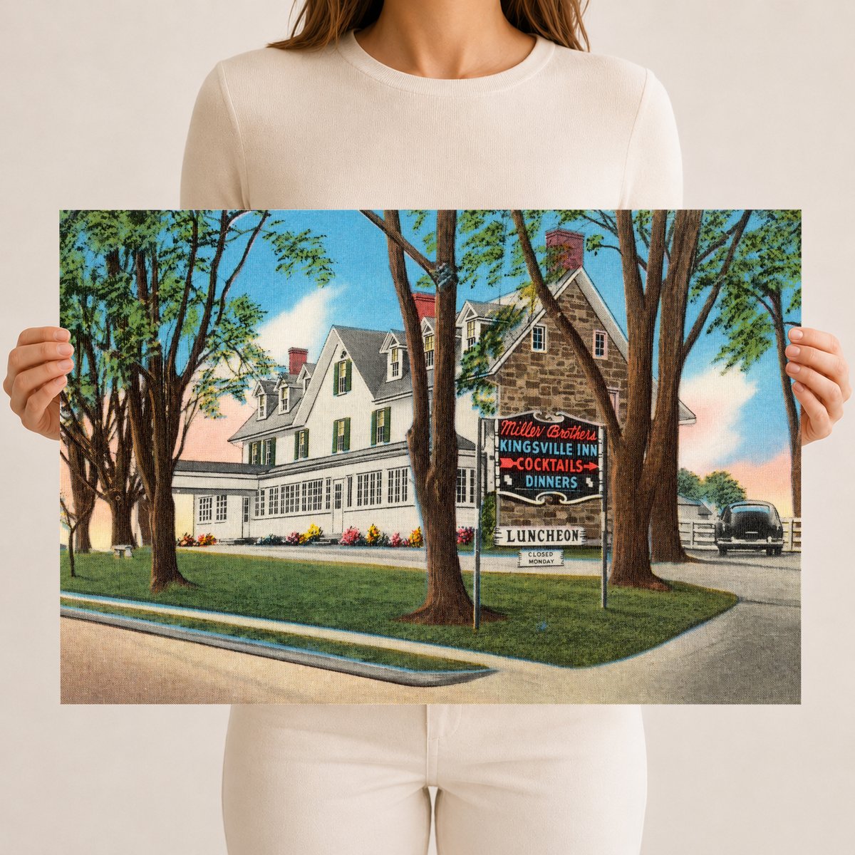 Miller Brothers Kingsville Inn, U. S. Route #1, Kingsville, Maryland — Vintage Maryland Postcard