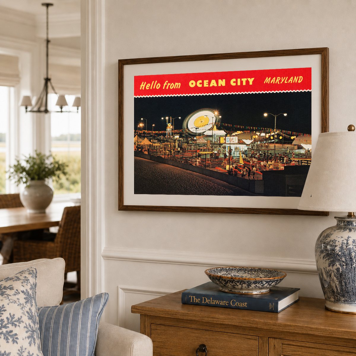 Hello from Ocean City Maryland — Vintage Maryland Postcard