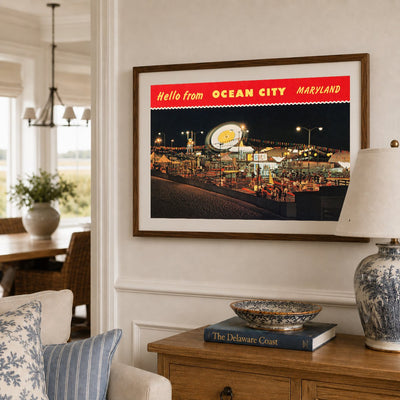 Hello from Ocean City Maryland — Vintage Maryland Postcard