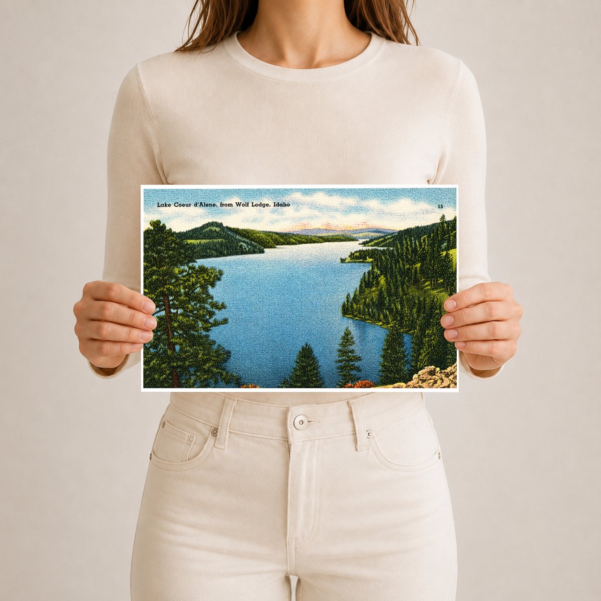 Coeur d'Alene Lake, ID: Lake Coeur d'Alene, from Wolf Lodge