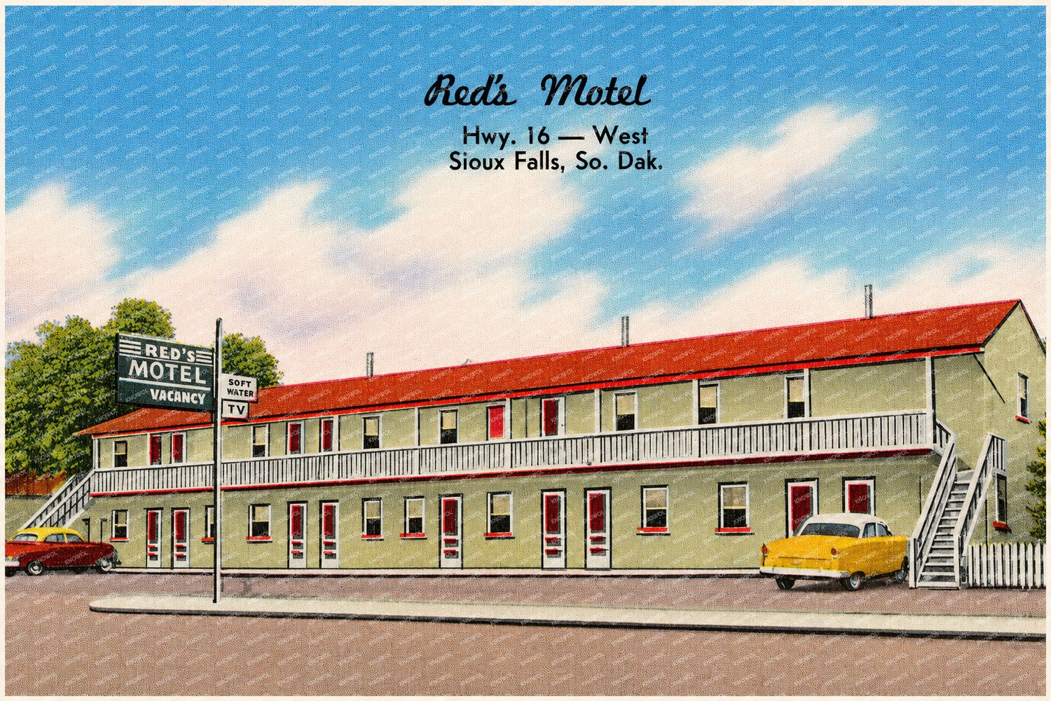 Sioux Falls, SD: Red's Motel, Hwy. 16 -- West, Sioux Falls, So. Dak.