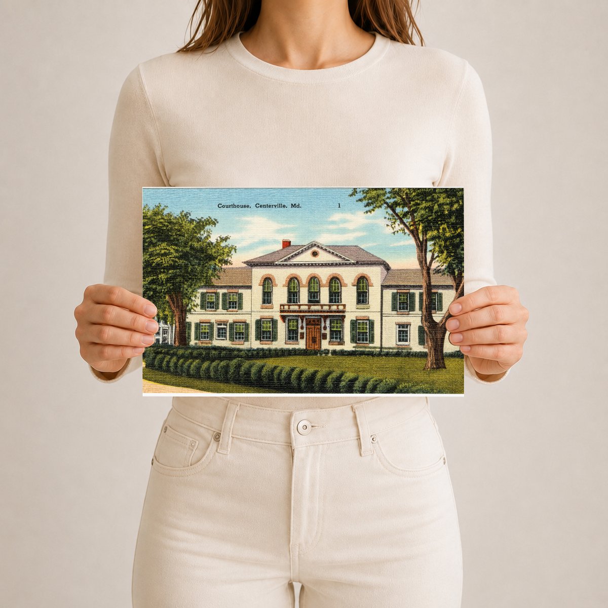 Courthouse, Centerville, MD — Vintage Maryland Postcard