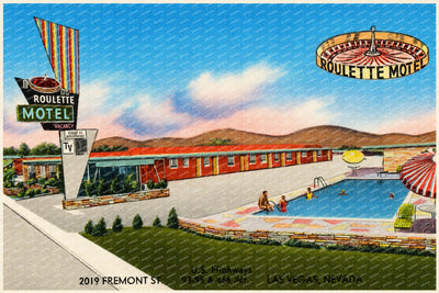 Las Vegas, NV: Roulette Motel, U.S. Highways, 2019 Fremont St.... 93 - 95 & 466 Alt.... Las Vegas
