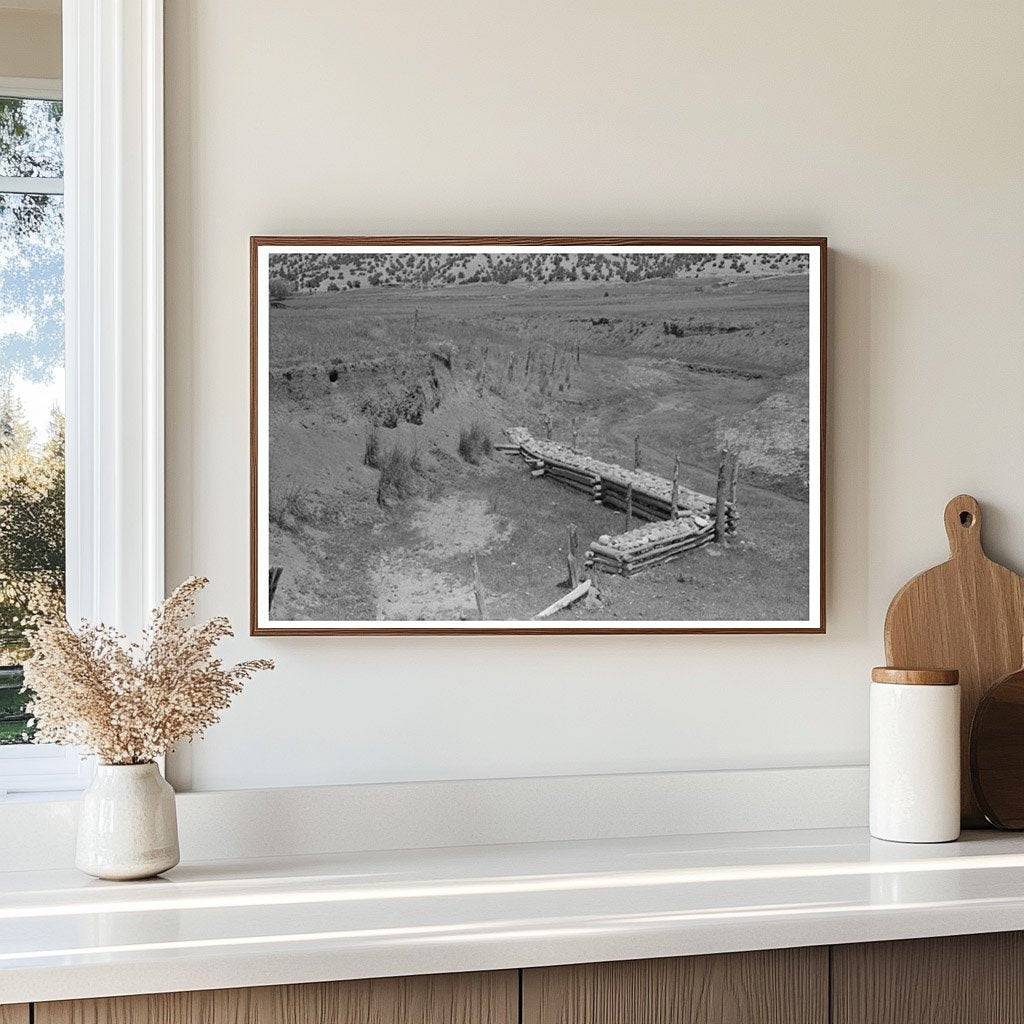 Chamisal New Mexico Soil Conservation Revetment 1940 - Available at KNOWOL