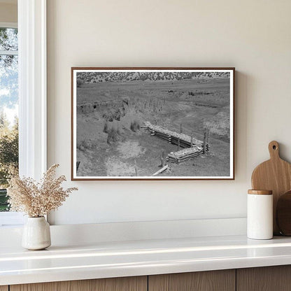 Chamisal New Mexico Soil Conservation Revetment 1940 - Available at KNOWOL