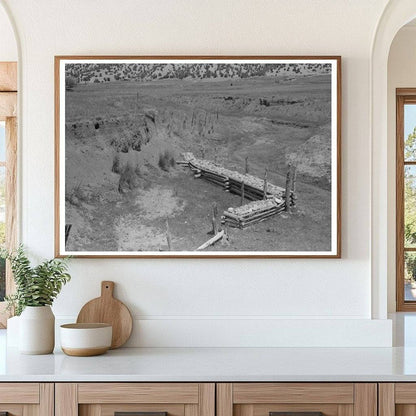 Chamisal New Mexico Soil Conservation Revetment 1940 - Available at KNOWOL