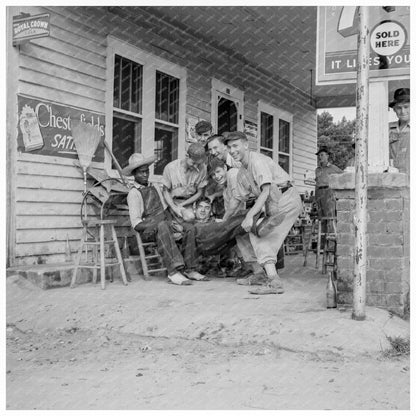 Chapel Hill Filling Station Community Gathering 1939 - Available at KNOWOL