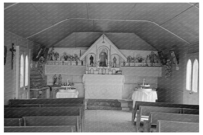 Chapel Interior in Donaldsonville Louisiana 1938 - Available at KNOWOL