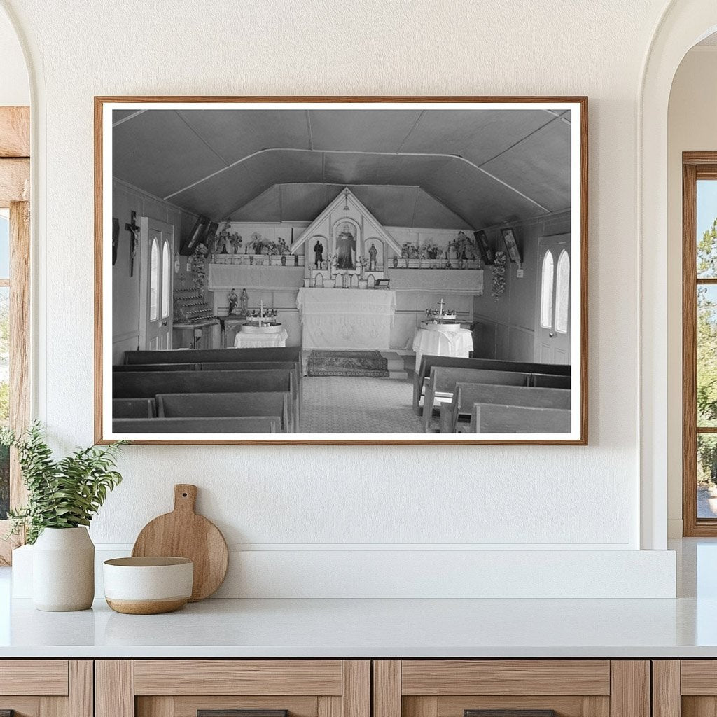 Chapel Interior in Donaldsonville Louisiana 1938 - Available at KNOWOL