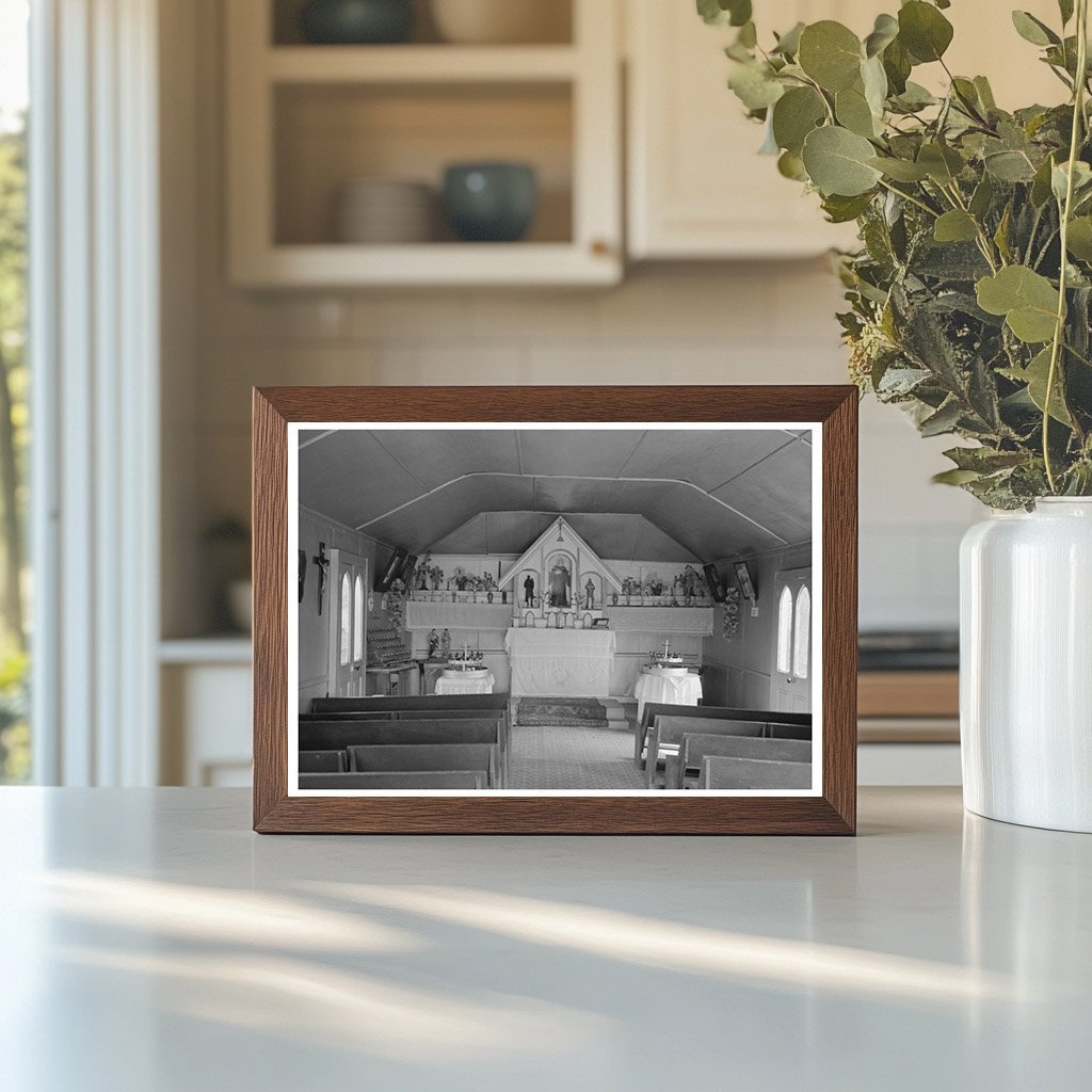 Chapel Interior in Donaldsonville Louisiana 1938 - Available at KNOWOL