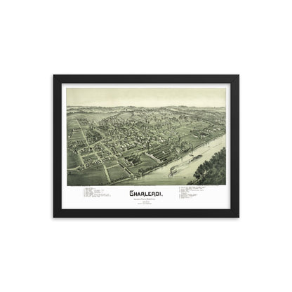 Charleroi, PA 1897 Framed - Available at KNOWOL