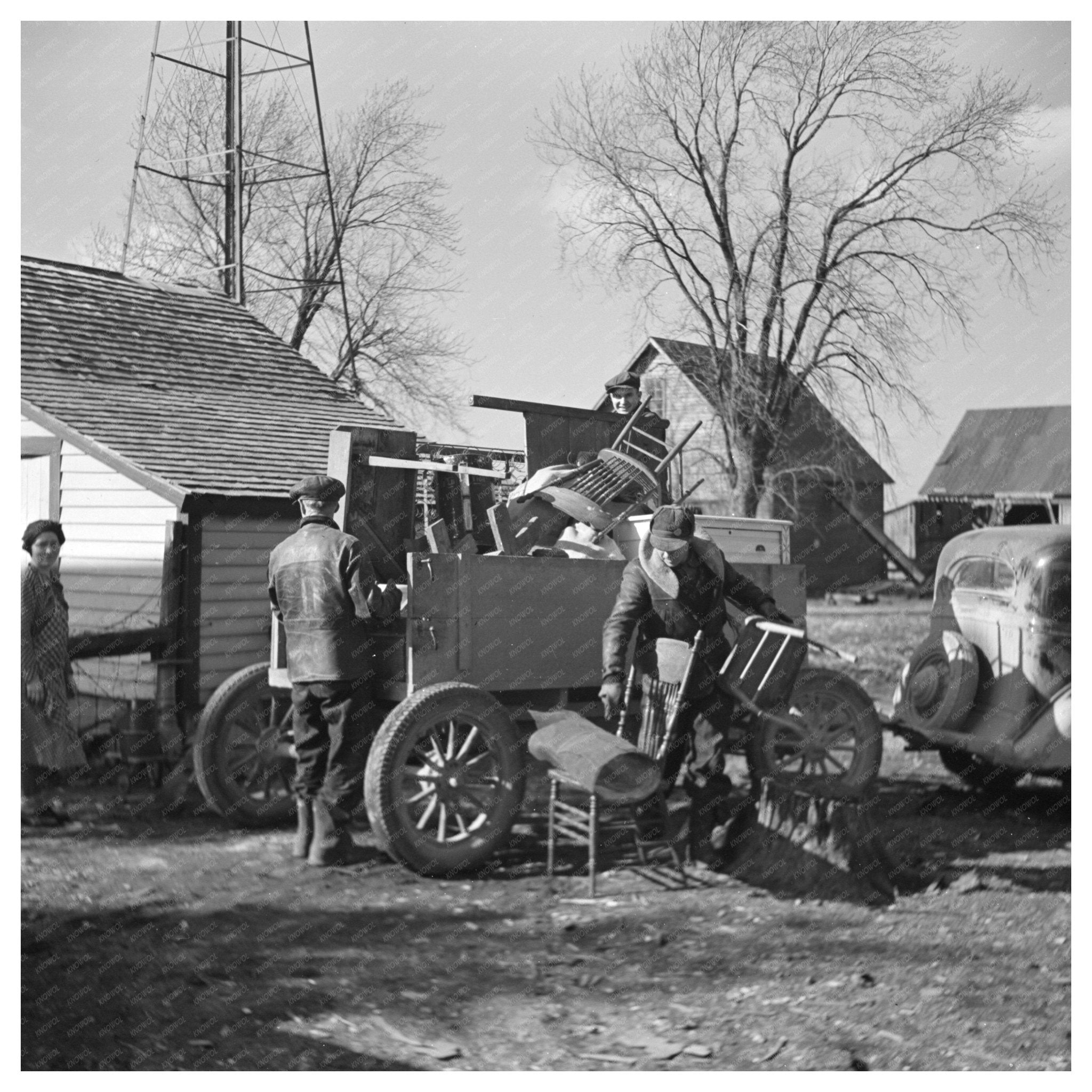 Charles Miller Moves to New Farm in Indiana March 1937 - Available at KNOWOL