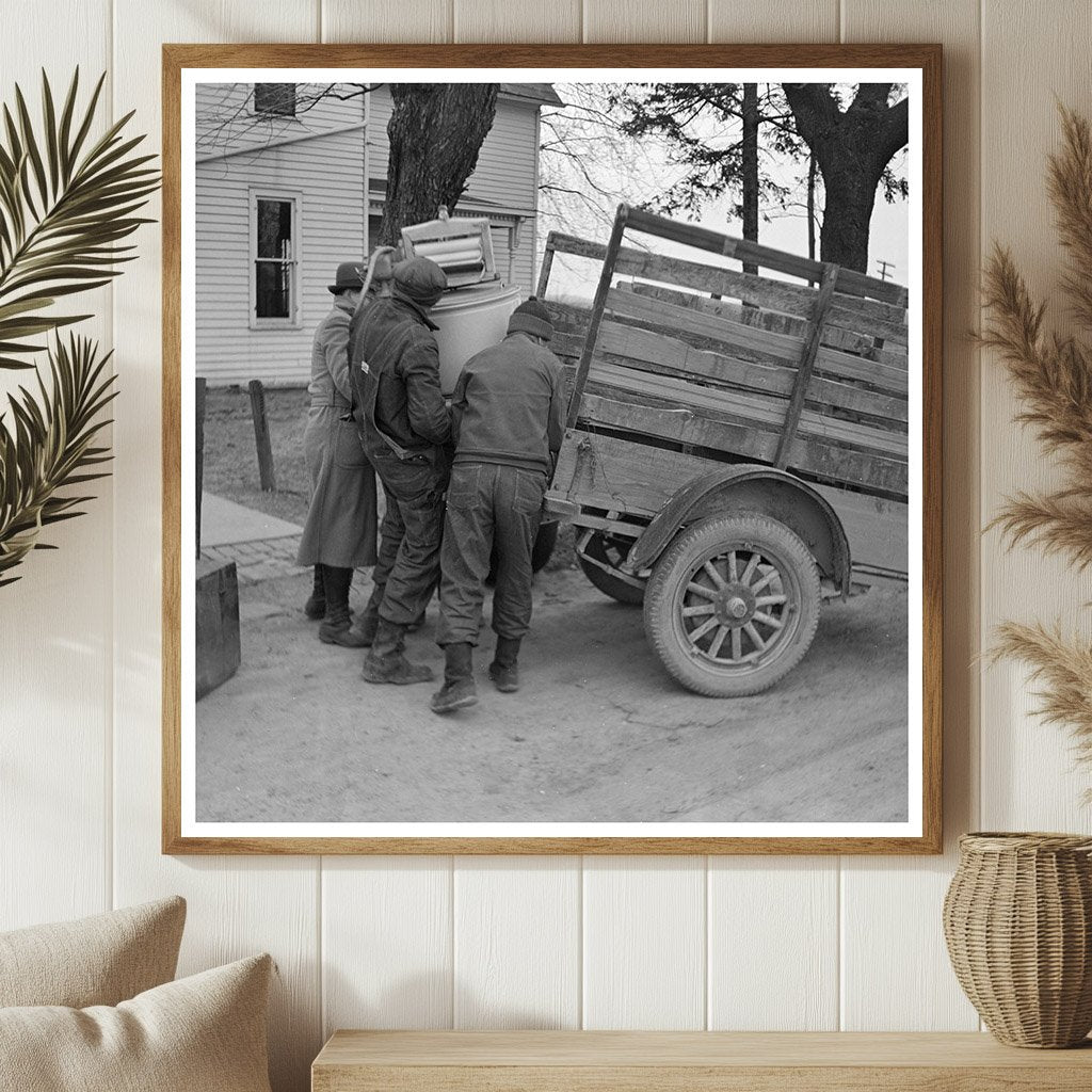 Charles Millers Household Goods Unloaded in Indiana 1937 - Available at KNOWOL