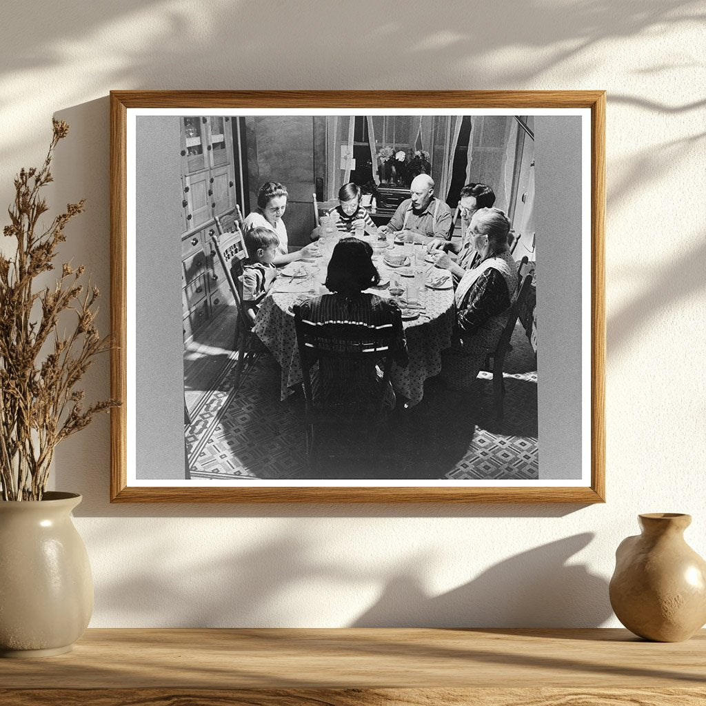 Charles Ormsbee Family Dining in East Montpelier 1900s - Available at KNOWOL