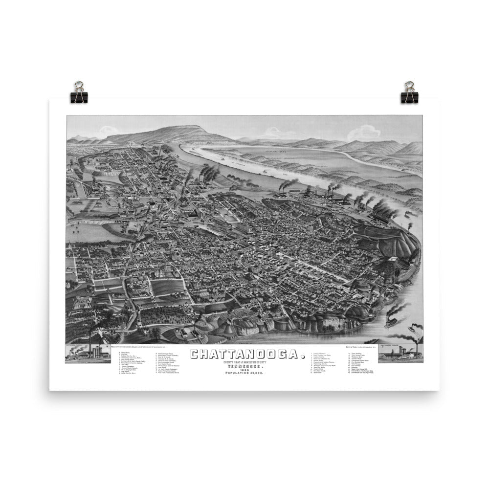 Chattanooga, TN 1886 - Available at KNOWOL