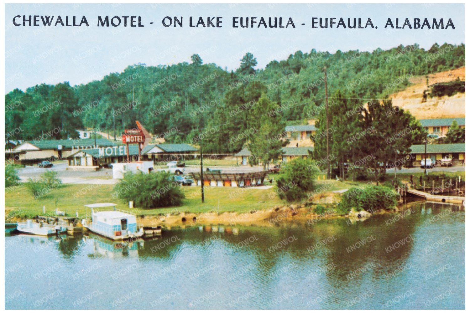 Chewalla Motel Vintage Postcard Eufaula Alabama 1930 - 1945 - Available at KNOWOL