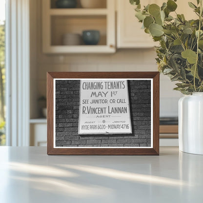 Chicago Apartment Sign for Black Tenants April 1941 - Available at KNOWOL