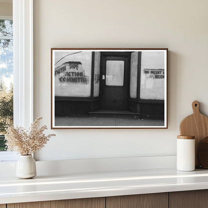 Chicago Entrance Sign Reflecting 1941 Social Divisions - Available at KNOWOL