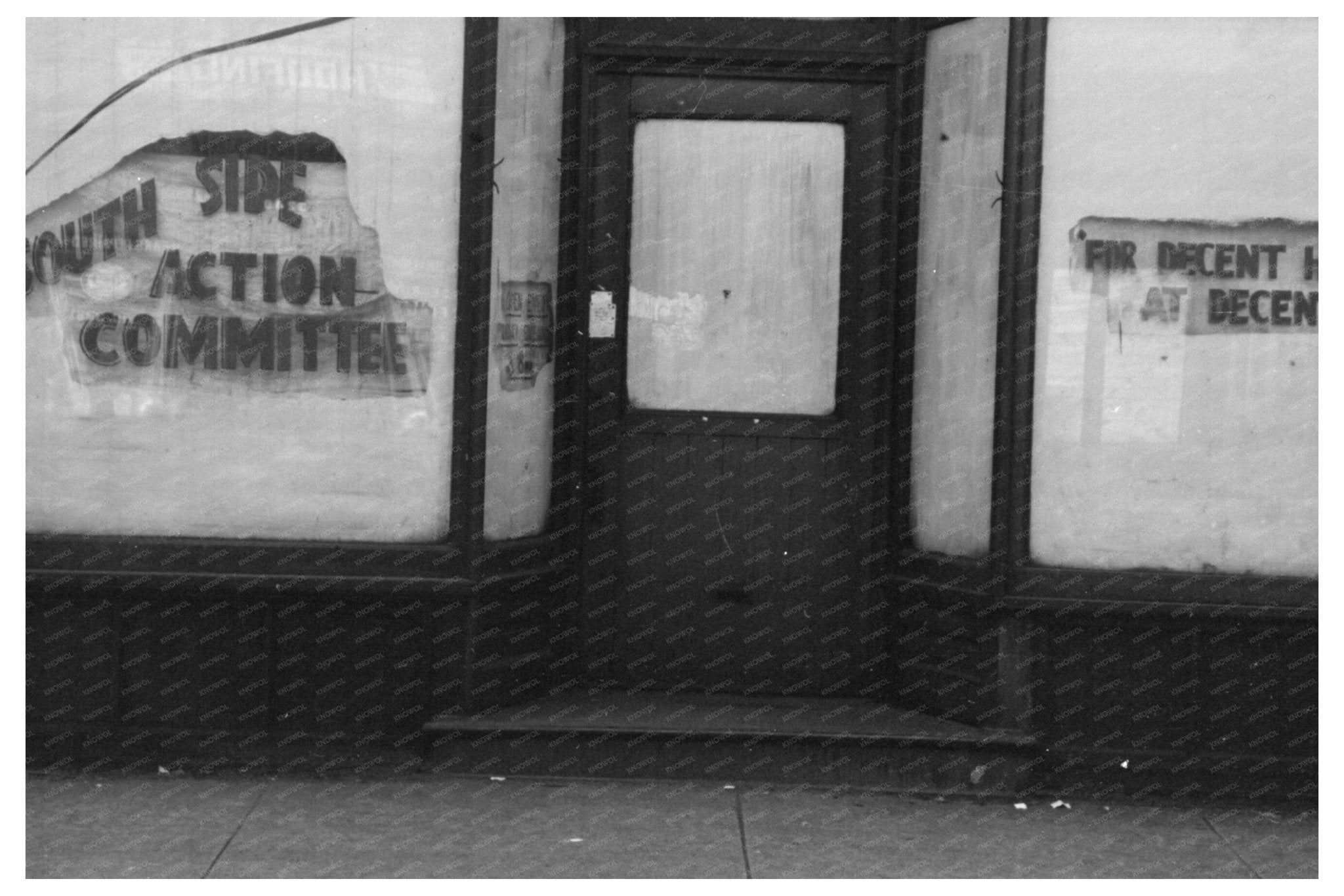 Chicago Entrance Sign Reflecting 1941 Social Divisions - Available at KNOWOL