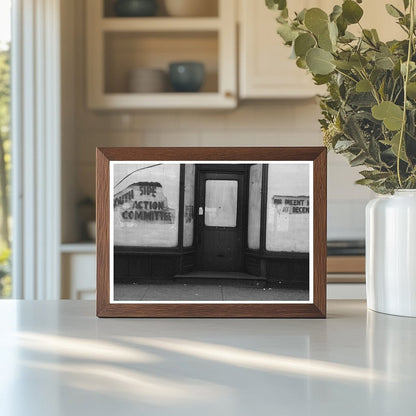 Chicago Entrance Sign Reflecting 1941 Social Divisions - Available at KNOWOL