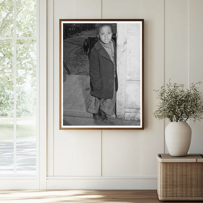 Chicago Girl in Doorway Receiving Relief Assistance 1941 - Available at KNOWOL