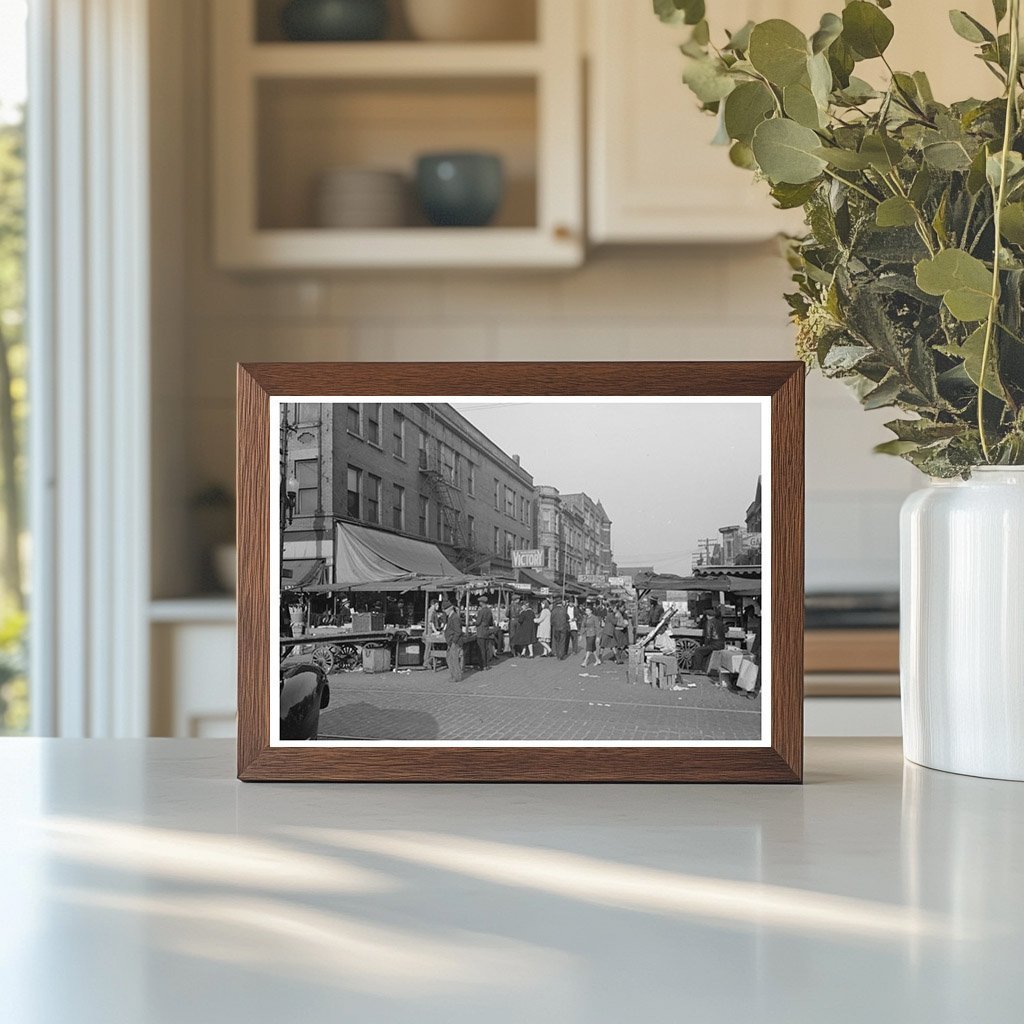 Chicago Intersection at Maxwell and Halsted Streets 1941 - Available at KNOWOL