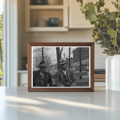 Chicago Park Bench Conversation April 1941 - Available at KNOWOL