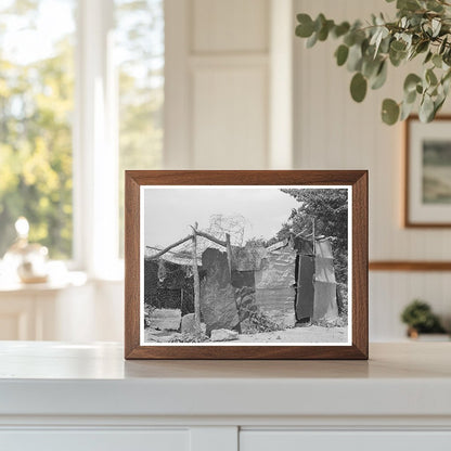 Chicken Coop of WPA Worker in Webbers Falls Oklahoma 1939 - Available at KNOWOL