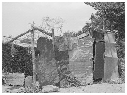 Chicken Coop of WPA Worker in Webbers Falls Oklahoma 1939 - Available at KNOWOL