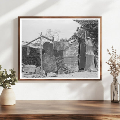 Chicken Coop of WPA Worker in Webbers Falls Oklahoma 1939 - Available at KNOWOL