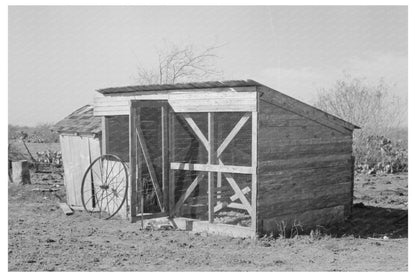 Chicken Coop on Small Farm Santa Maria Texas 1939 - Available at KNOWOL