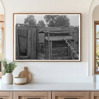 Chicken House and Privy in Louisiana 1938 - Available at KNOWOL