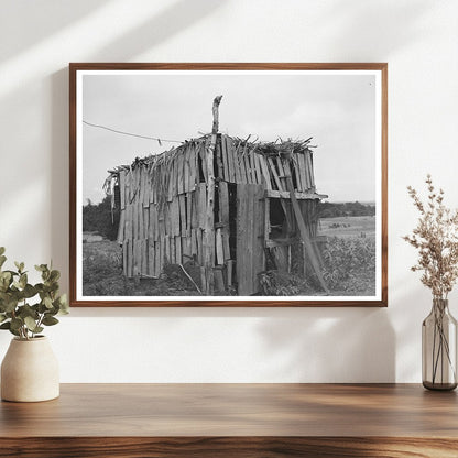 Chicken Shed of Tenant Farmer Wagoner County Oklahoma 1939 - Available at KNOWOL