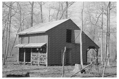 Chicot Farms Barn Arkansas January 1939 Vintage Photo - Available at KNOWOL