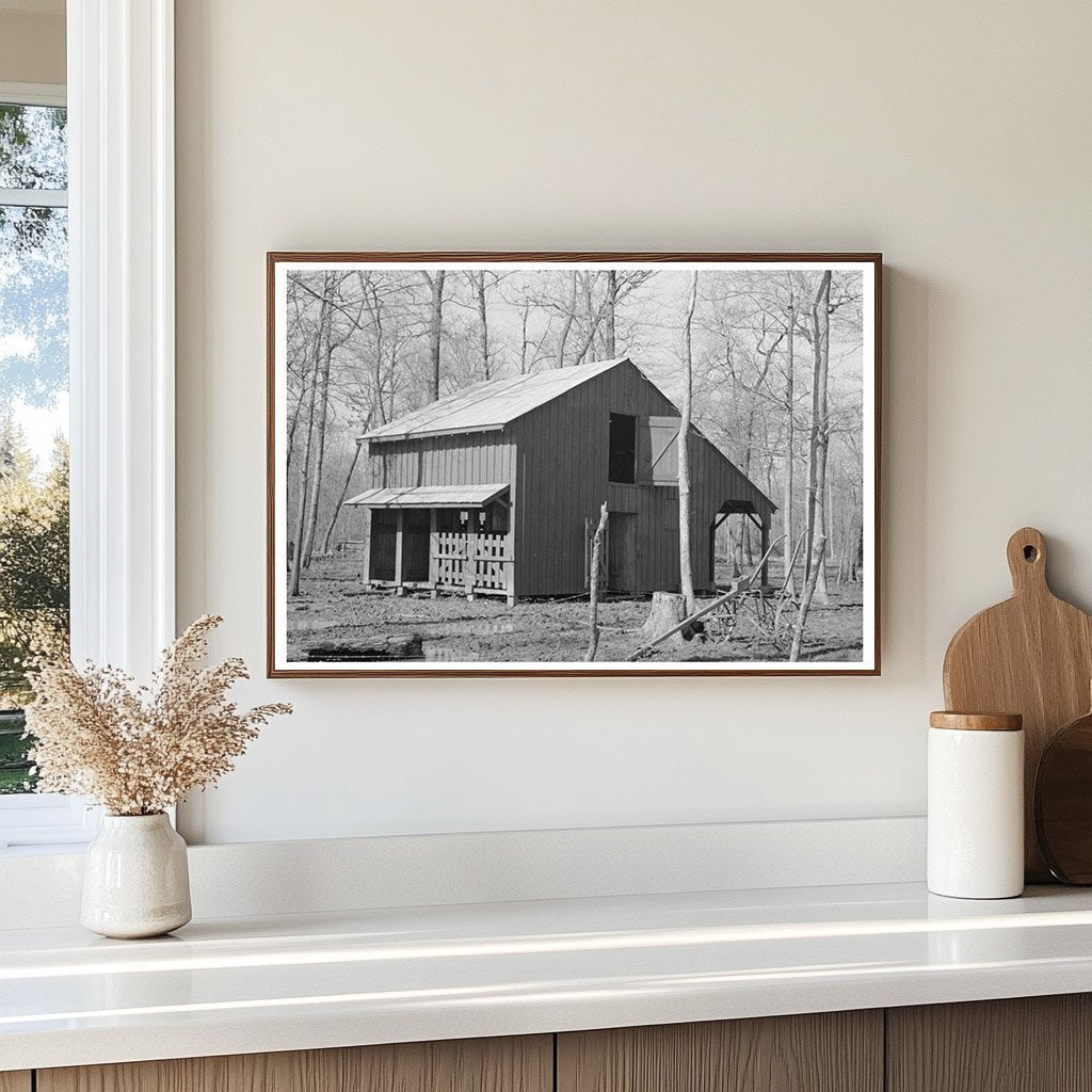 Chicot Farms Barn Arkansas January 1939 Vintage Photo - Available at KNOWOL