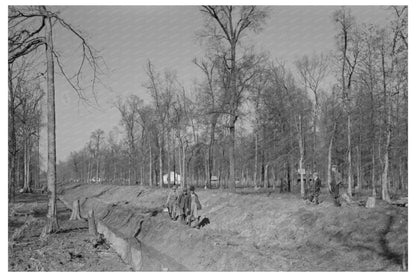 Chicot Farms drainage ditch Arkansas January 1939 - Available at KNOWOL